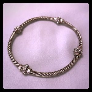 Premier Designs Stretch Silver-Tone Bracelet